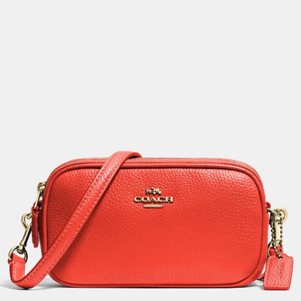 COACH Sadie Crossbody Purse in Red